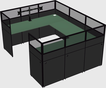 Cabine en u