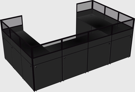 Cabine en u