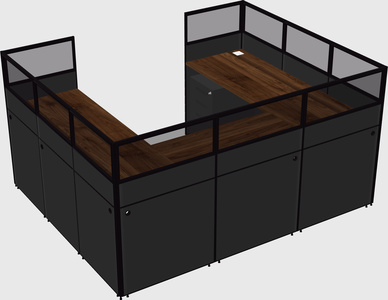 Cabine en u