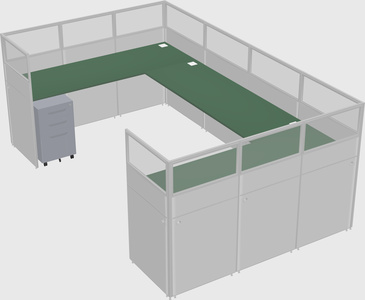 Cabine en u