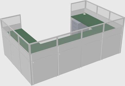 Cabine en u