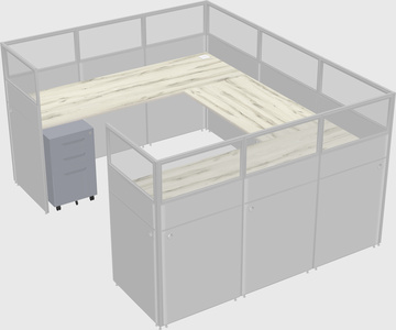 Cabine en u