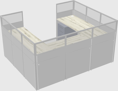 Cabine en u