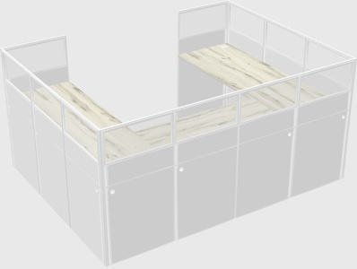 Cabine en u