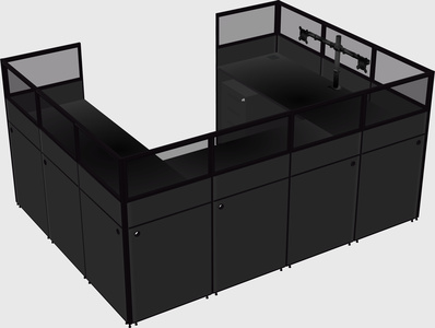 Cabine en u