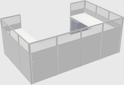 Cabine en u