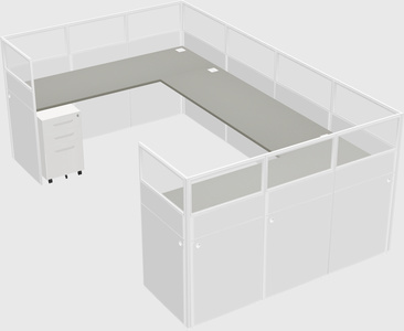 Cabine en u