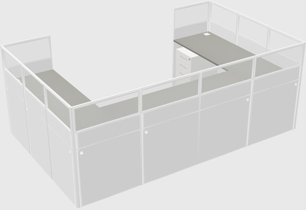 Cabine en u