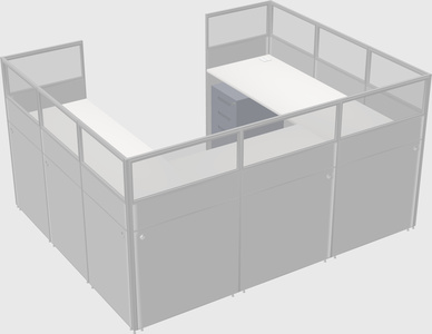 Cabine en u