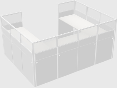 Cabine en u