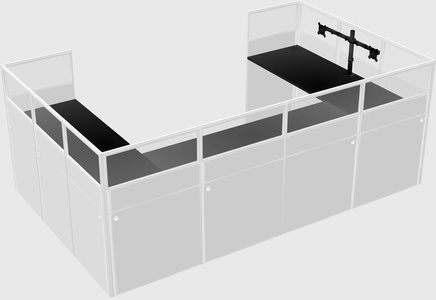 Cabine en u