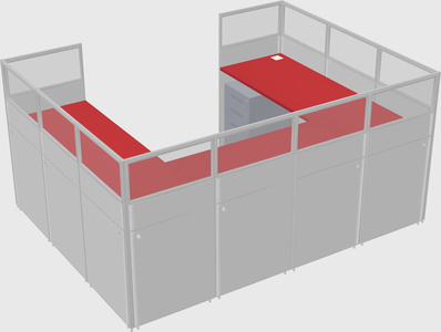 Cabine en u