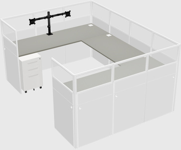 Cabine en u