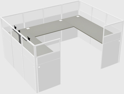 Cabine en u