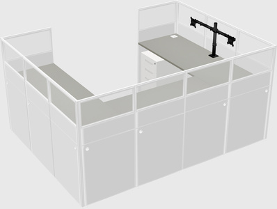 Cabine en u