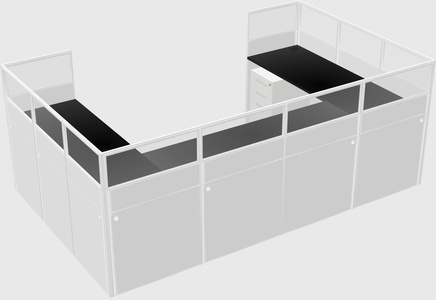 Cabine en u