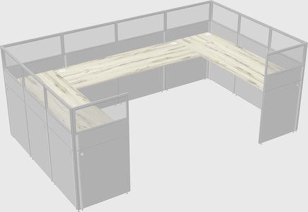 Cabine en u
