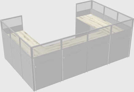 Cabine en u