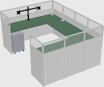 Cabine en u
