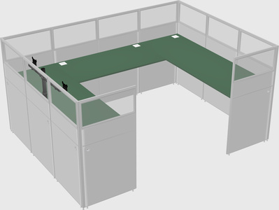 Cabine en u