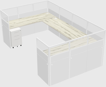 Cabine en u