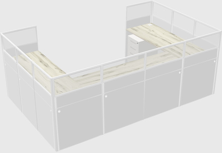 Cabine en u