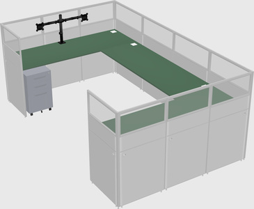 Cabine en u