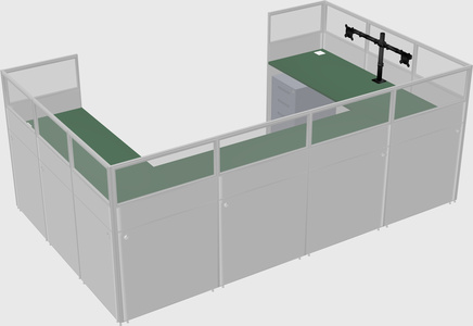 Cabine en u