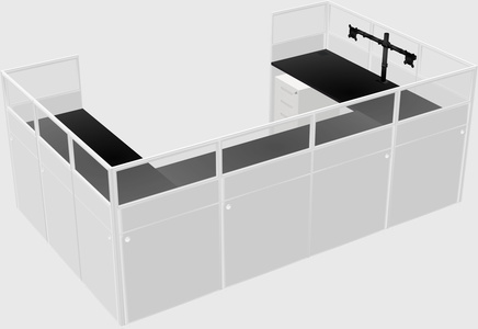 Cabine en u
