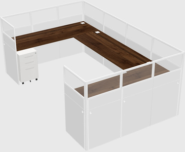 Cabine en u