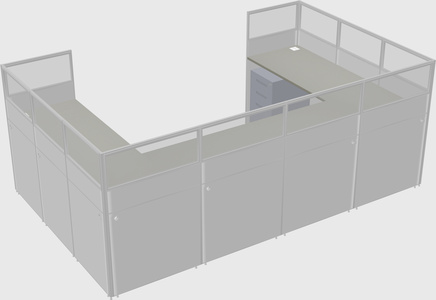 Cabine en u