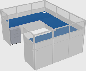 Cabine en u