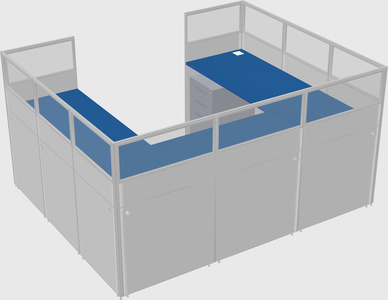 Cabine en u
