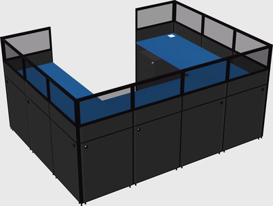 Cabine en u
