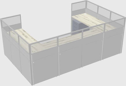 Cabine en u