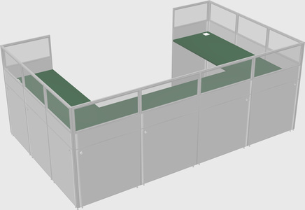 Cabine en u