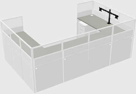 Cabine en u