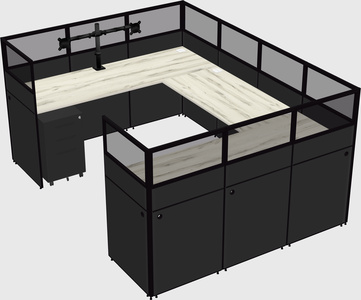 Cabine en u