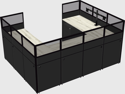 Cabine en u