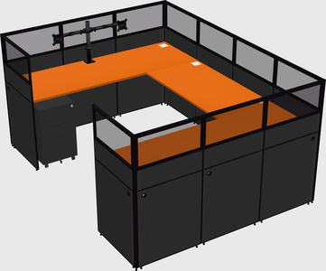 Cabine en u