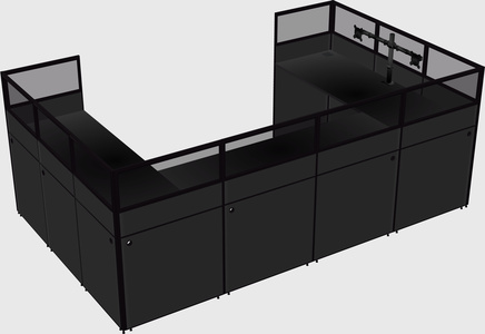Cabine en u