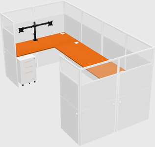 Cabine en u