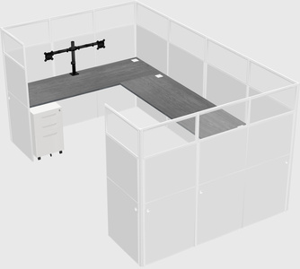 Cabine en u