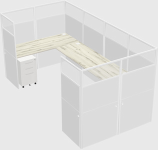 Cabine en u