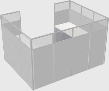 Cabine en u