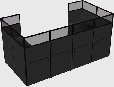 Cabine en u