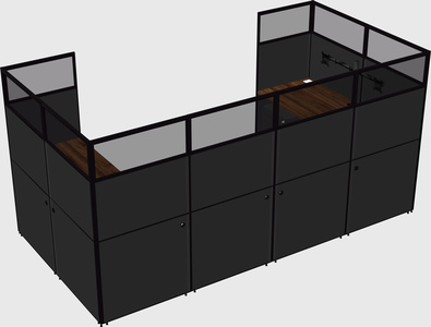 Cabine en u