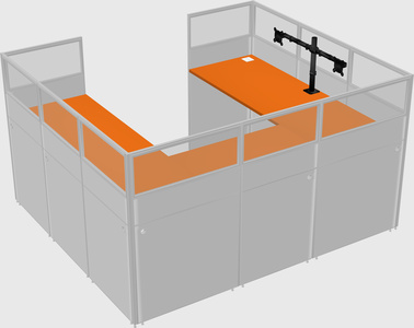 Cabine en u