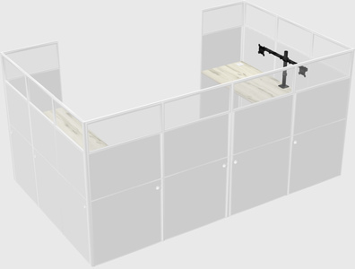 Cabine en u
