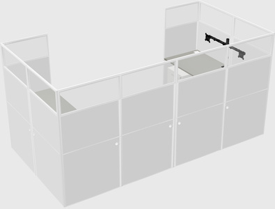 Cabine en u